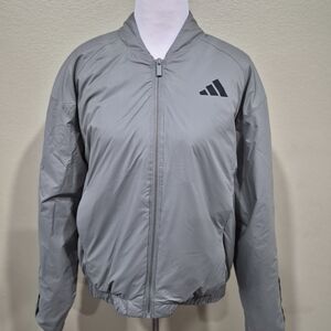 Adidas Men's Gray Bomber Jacket